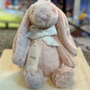 Snug Plush Bunny with Bow
